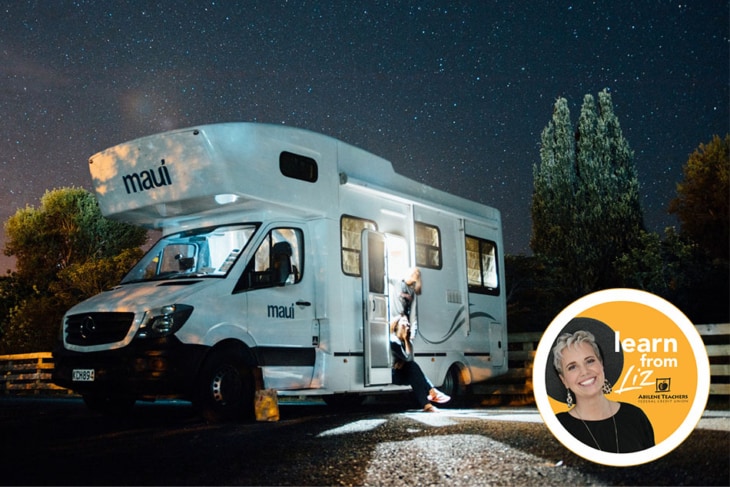 RV under the stars