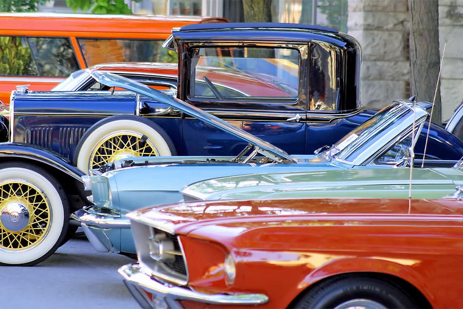 4 classic cars