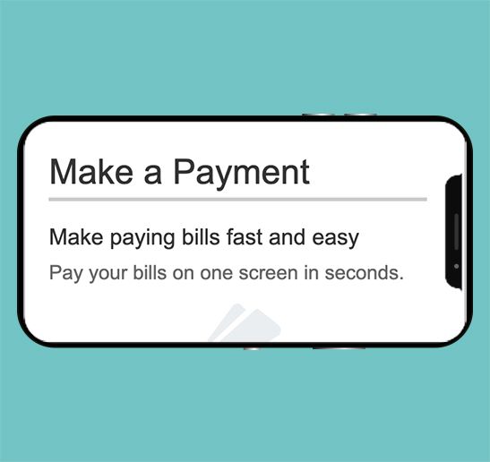 screen shot of make a payment