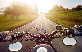 motorcycle on open road